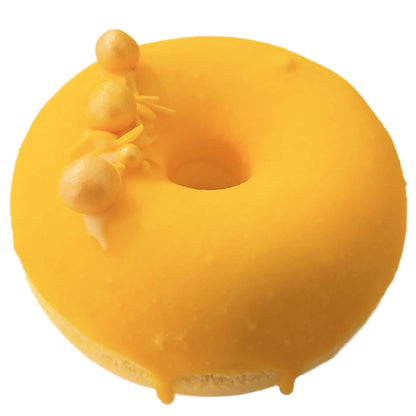 Lemon Meringue Fizzy Bath Bomb Donut