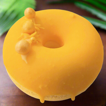 Lemon Meringue Fizzy Bath Bomb Donut