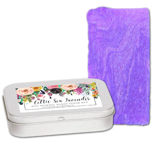 Celtic Sea Lavender Sugar Scrub Bar VEGAN