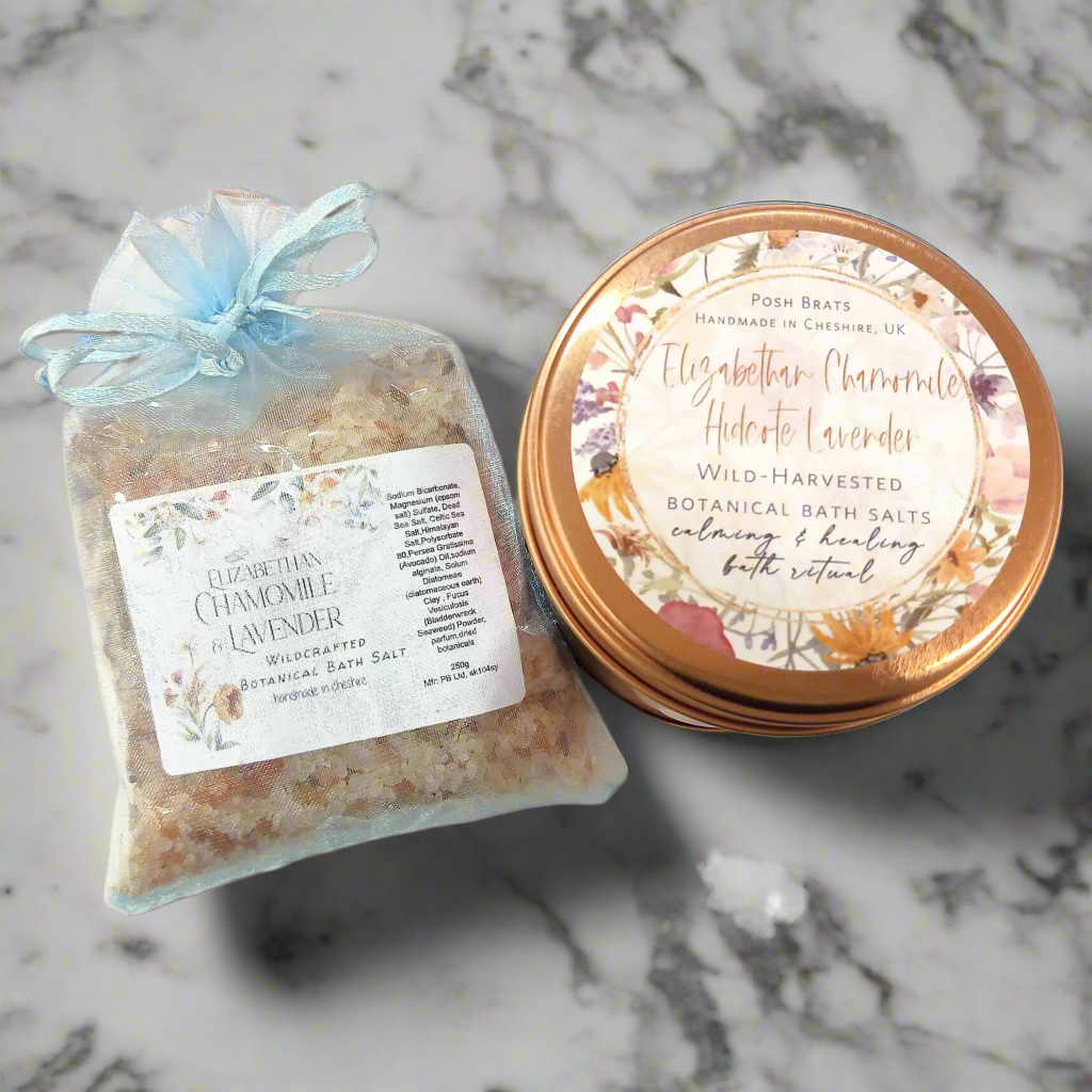 Elizabethan Chamomile Lavender Botanical Bath Salt