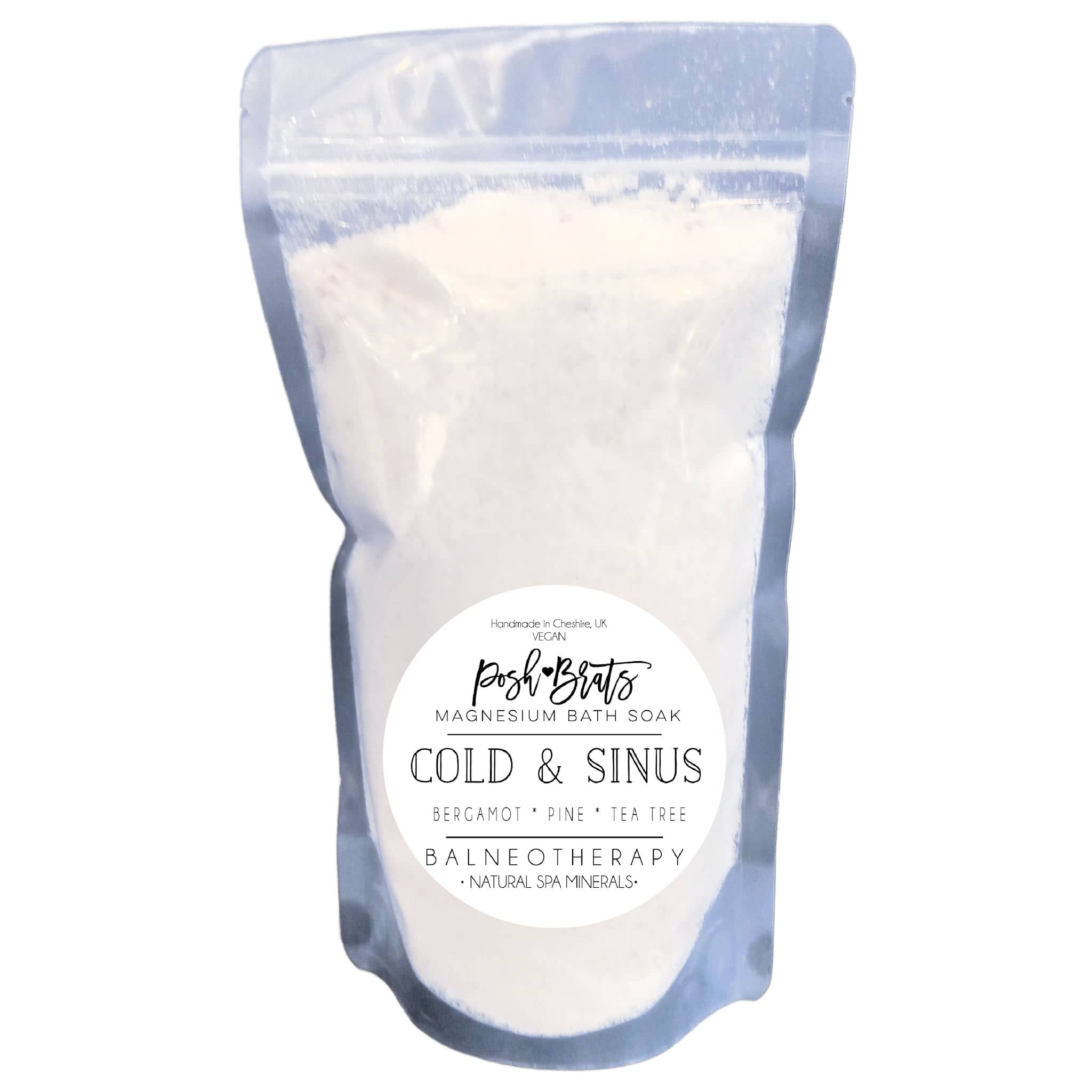 Cold Sinus Magnesium Bath Salt Sachet – Posh Brats | Bath Body Skincare ...