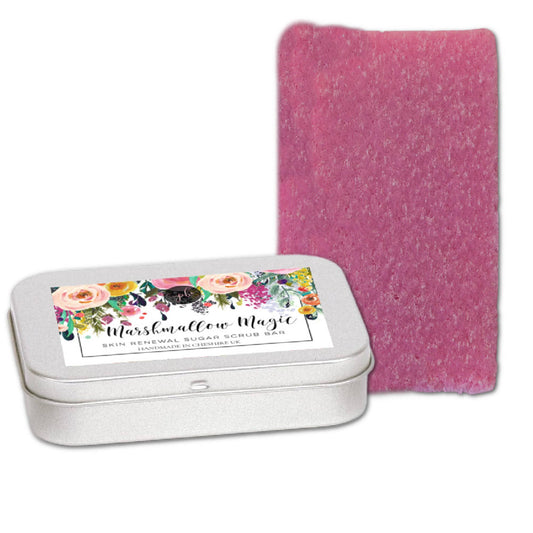 Marshmallow Magic Sugar Scrub Bar VEGAN Foaming