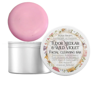 Tudor Medlar & Wild Violet Facial Cleansing Bar