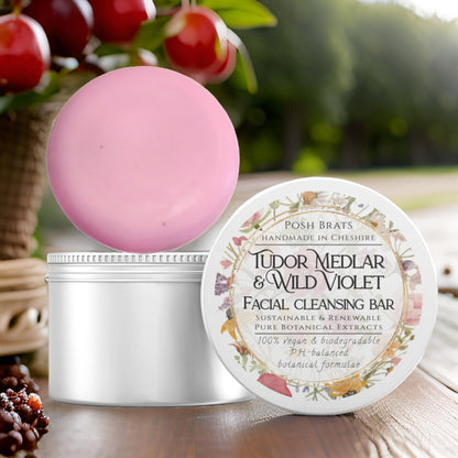 Tudor Medlar & Wild Violet Facial Cleansing Bar