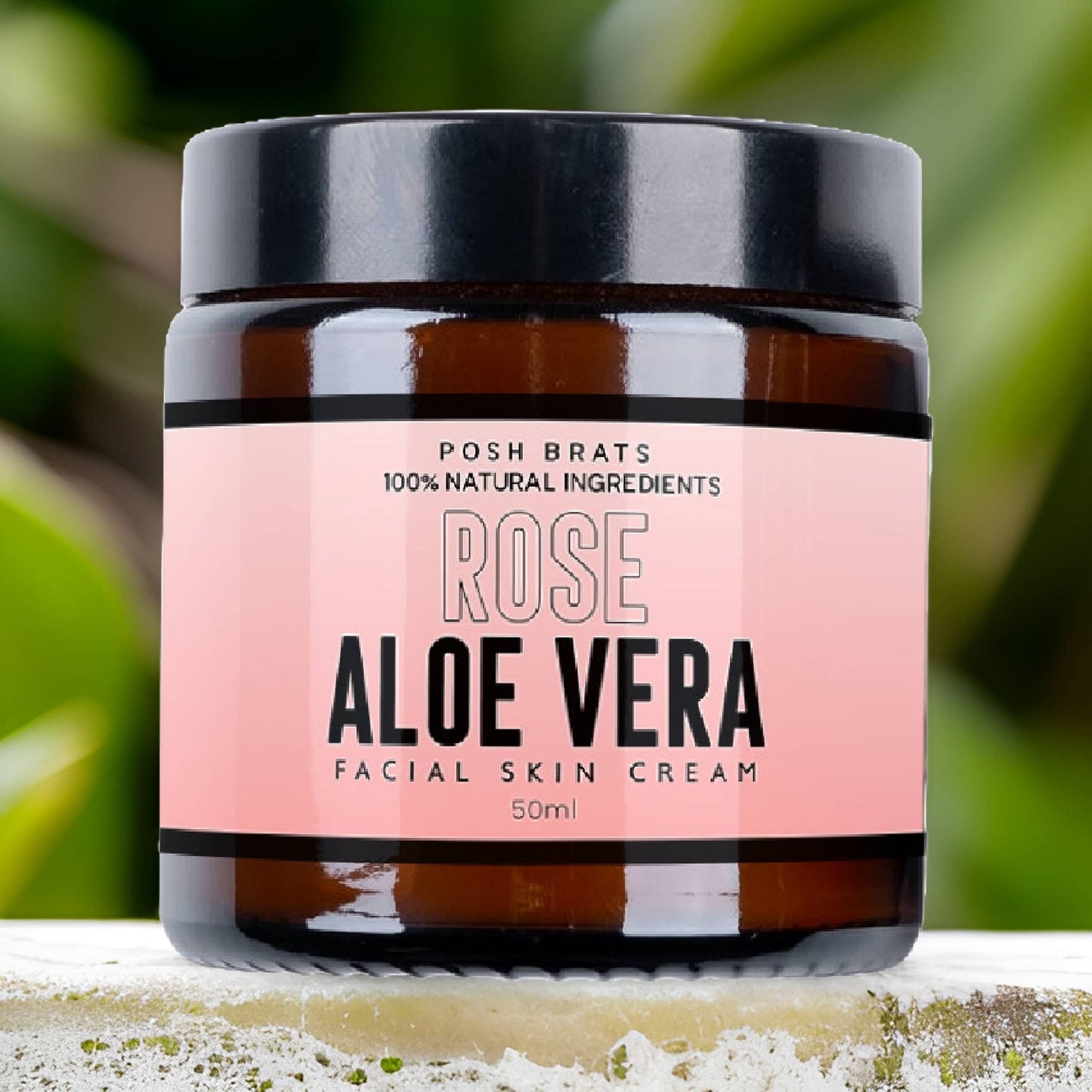 Rose Aloe Vera Skin Cream VEGAN | Organic All-Natural
