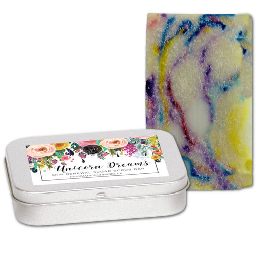 Unicorn Dreams Sugar Scrub Bar VEGAN Foaming