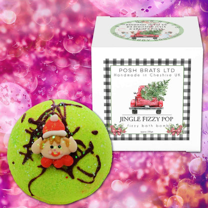 Christmas Jingle Fizzy Pop Gift Boxed Bath Bomb